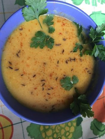Zupa – krem z żółtej soczewicy